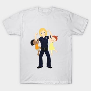 Police Officer Mommy Mums T-Shirt